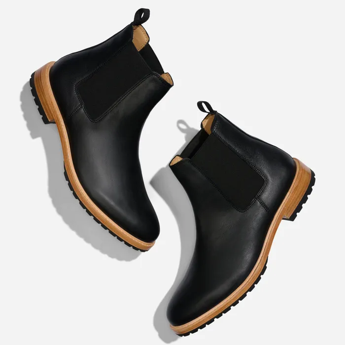 Men Nisolo Boots Marco Everyday Chelsea Boot Black
