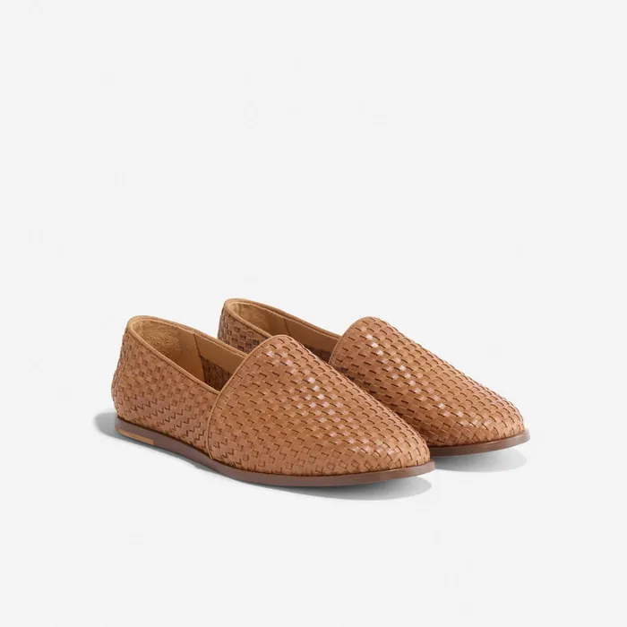 Men Nisolo Sandals and Slip Ons Alejandro Woven SlipOn 20 Woven Brown