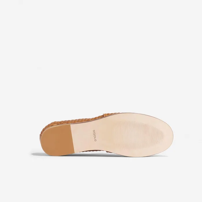Men Nisolo Sandals and Slip Ons Alejandro Woven SlipOn 20 Woven Brown