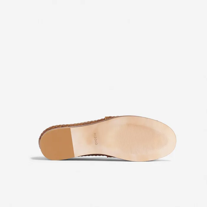 Men Nisolo Sandals and Slip Ons Alejandro Woven SlipOn 20 Woven Tobacco