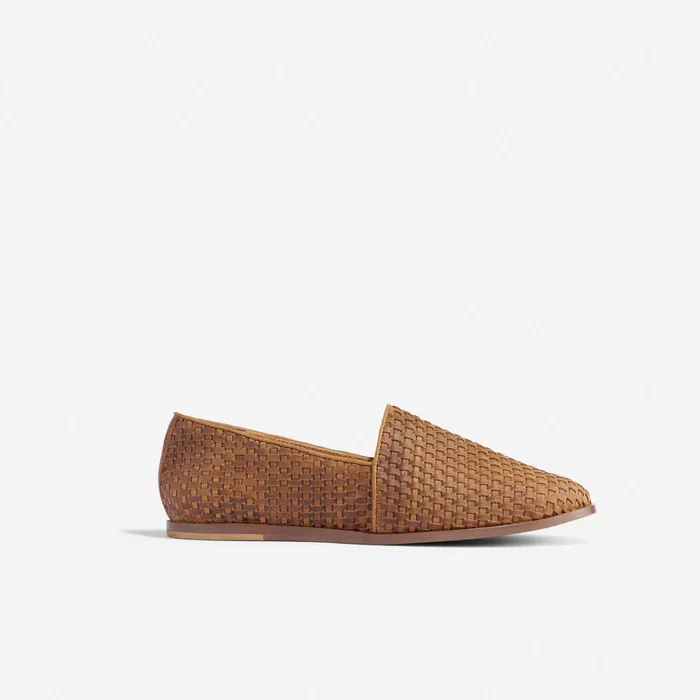 Men Nisolo Sandals and Slip Ons Alejandro Woven SlipOn 20 Woven Tobacco