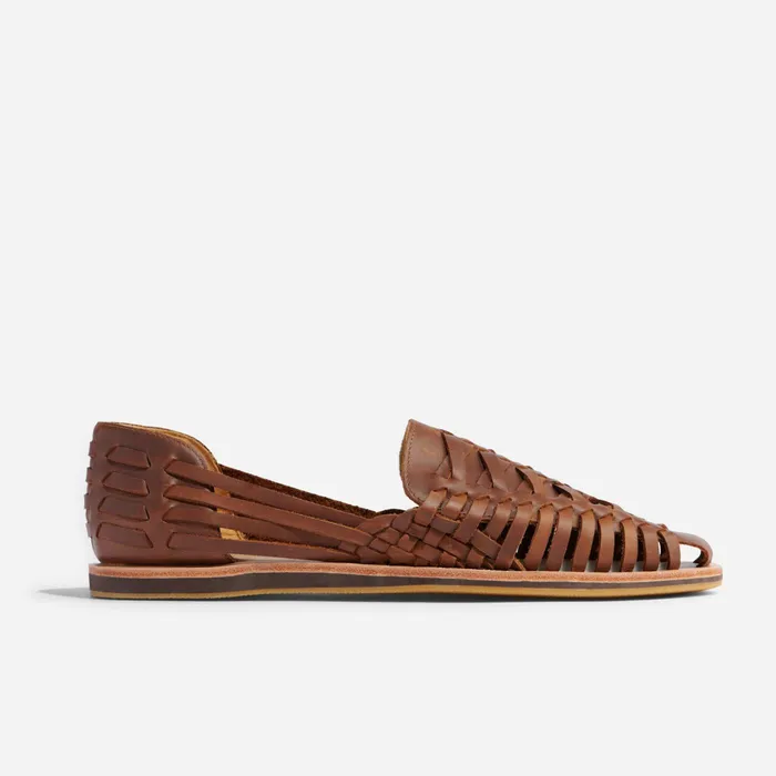 Men Nisolo Sandals and Slip Ons Huarache Sandal Brown