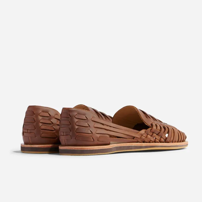 Men Nisolo Sandals and Slip Ons Huarache Sandal Brown