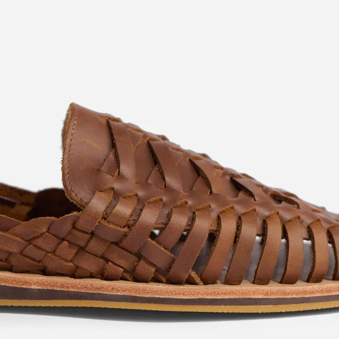 Men Nisolo Sandals and Slip Ons Huarache Sandal Brown