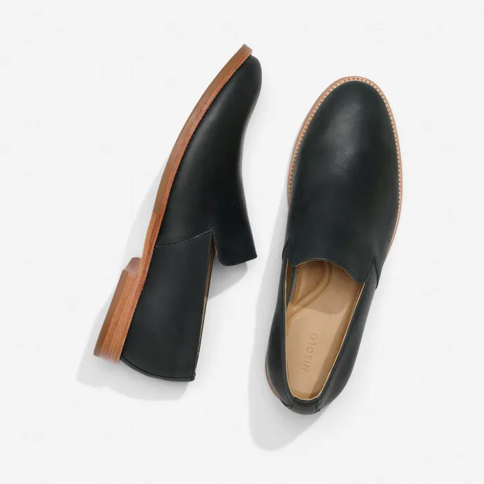 Men Nisolo Sandals and Slip Ons Rio SlipOn Loafer Black