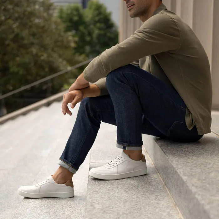 Men Nisolo Sneakers Beto GoTo Court Sneaker White