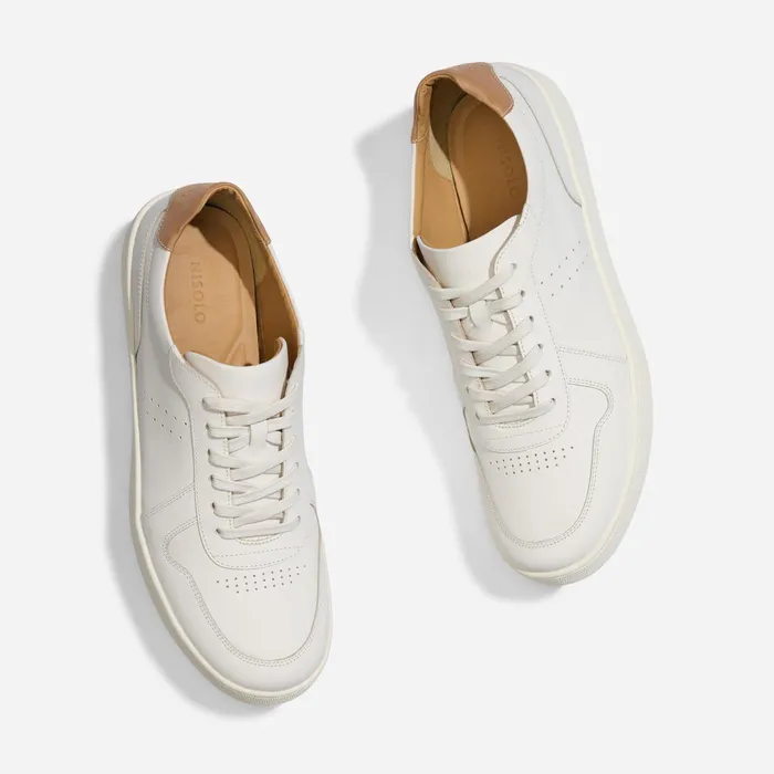 Men Nisolo Sneakers Beto GoTo Court Sneaker White