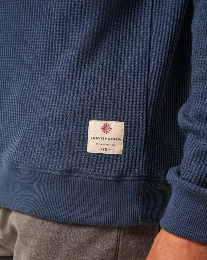 Men NONREV LONG SLEEVE CREW Mood Indigovintage Indigo TravisMathew Hoodies and Sweatshirts