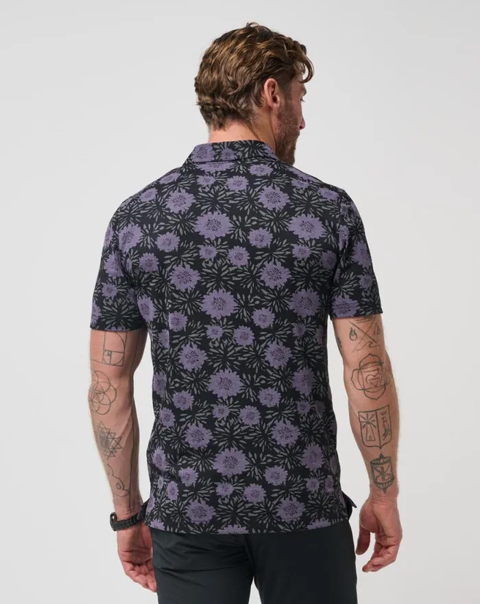 Men NOT HAPPENING POLO Black TravisMathew Polos Men NOT HAPPENING POLO Black TravisMathew Polos
