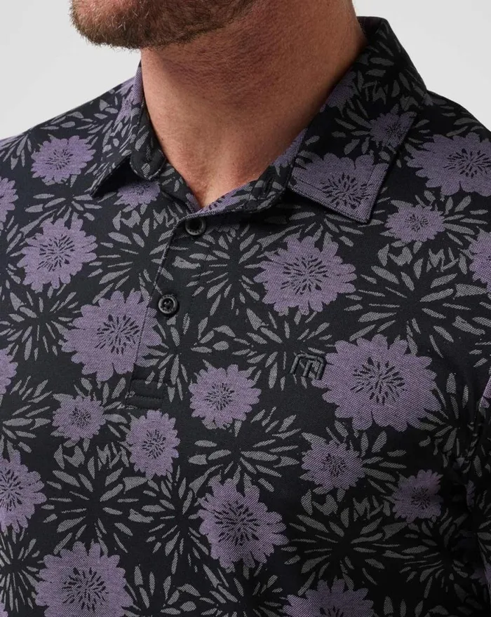 Men NOT HAPPENING POLO Black TravisMathew Polos Men NOT HAPPENING POLO Black TravisMathew Polos