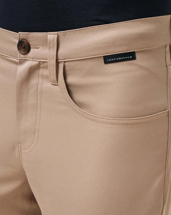 Men OPEN TO CLOSE PANT Khaki TravisMathew Pants