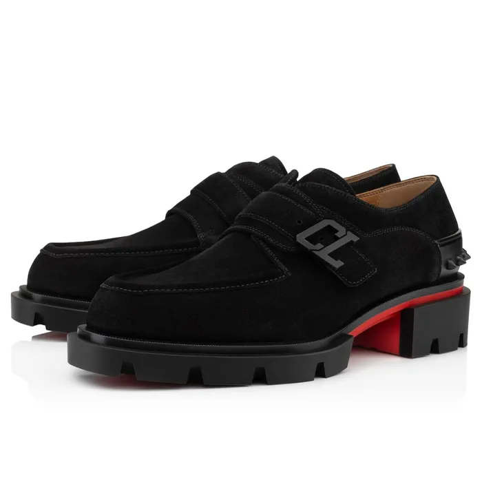 Men Our Georges Laceup Shoes 8211 Suede Leather 8211 Black Black Christian Louboutin Buckles and Laceups Men Our Georges Laceup Shoes 8211 Suede Leather 8211 Black Black Christian Louboutin Buckles and Laceups