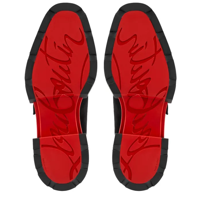 Men Our Georges Laceup Shoes 8211 Suede Leather 8211 Black Black Christian Louboutin Buckles and Laceups