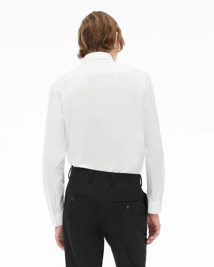 Men Oversized Logo Shirt White Helmut Lang Shirts