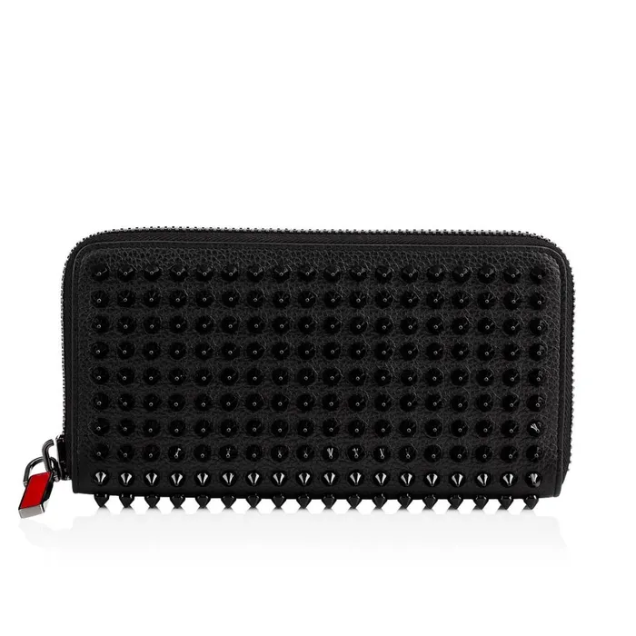 Men Panettone Wallet Wallet 8211 Grained Calf Leather And Spikes 8211 Black Black Christian Louboutin Wallets and Cardholders Men Panettone Wallet Wallet 8211 Grained Calf Leather And Spikes 8211 Black Black Christian Louboutin Wallets and Cardholders