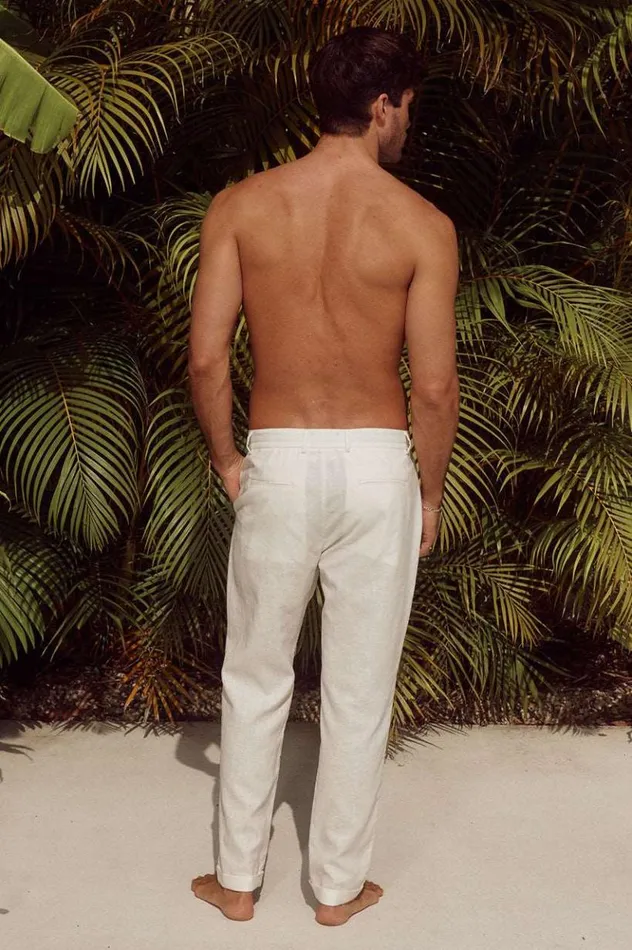 Men Pants Runaway The Label OSCAR PANT White