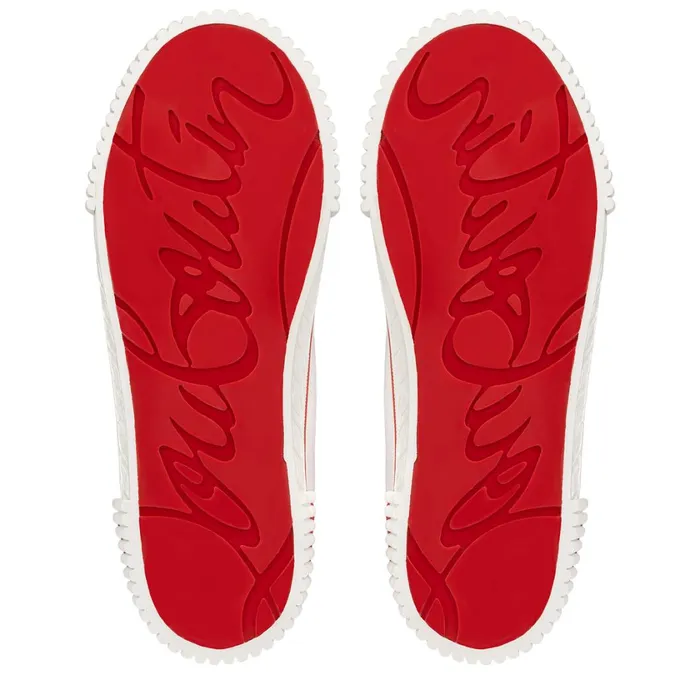 Men Pedro Hightop Sneakers 8211 Canva 8211 White White Christian Louboutin High Top Sneakers