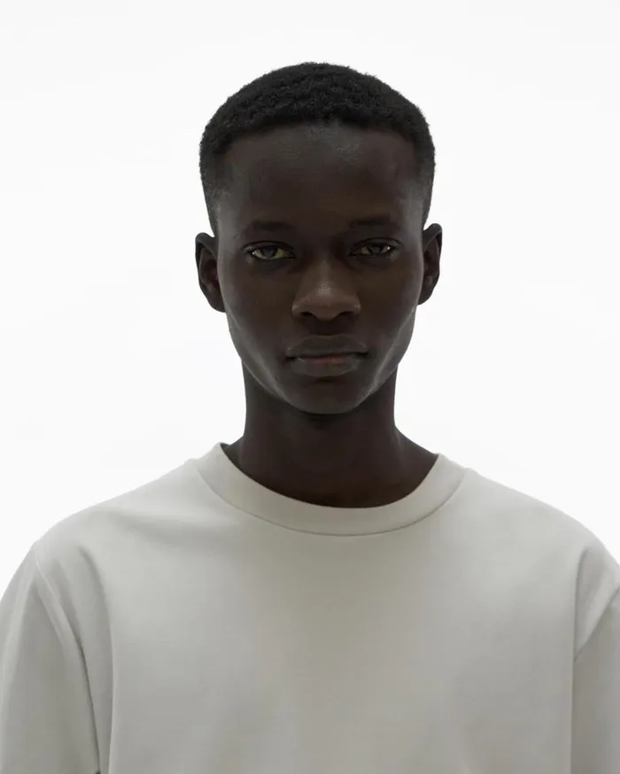 Men Piped Logo Tee Smoke Helmut Lang TShirts