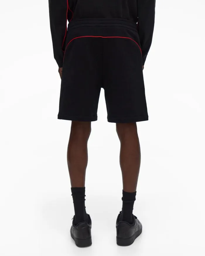 Men Piped Short Black Helmut Lang Shorts
