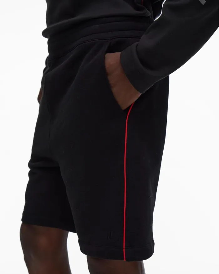Men Piped Short Black Helmut Lang Shorts