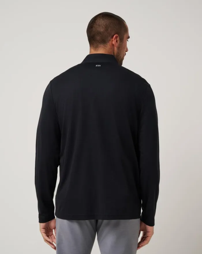 Men PITTSBURGH PIRATES TIME TO TAILGATE QUARTER ZIP Black TravisMathew Quarter Zips