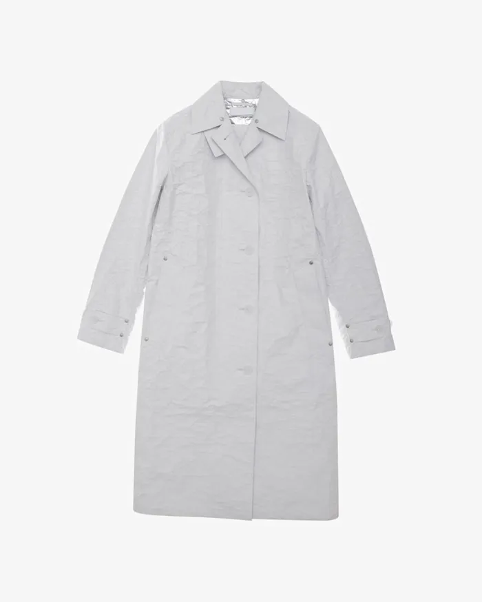 Men Rain Mac Jacket Chalk Helmut Lang Outerwear