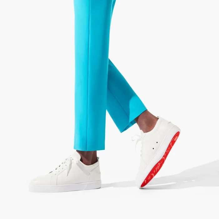 Men Rantulow Sneakers 8211 Grained Alf Leather 8211 Latte Latte Christian Louboutin Low Top Sneakers