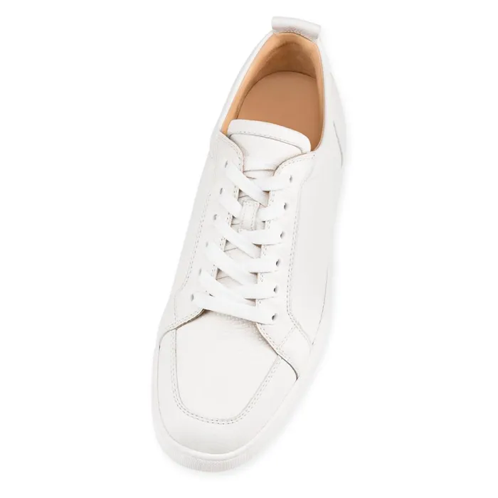 Men Rantulow Sneakers 8211 Grained Alf Leather 8211 Latte Latte Christian Louboutin Low Top Sneakers