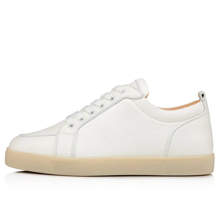 Men Rantulow Sneakers 8211 Grained Calf Leather And Nappa Leather 8211 White White Christian Louboutin Low Top Sneakers