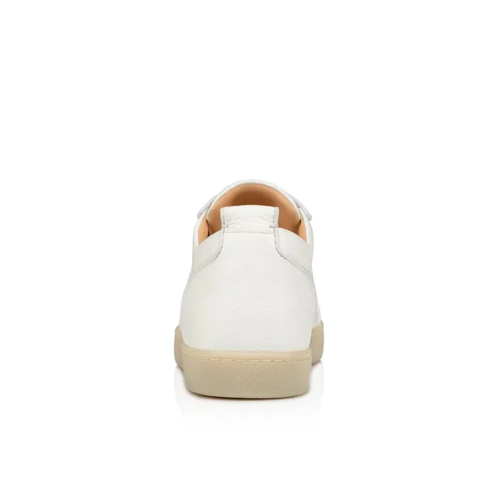 Men Rantulow Sneakers 8211 Grained Calf Leather And Nappa Leather 8211 White White Christian Louboutin Low Top Sneakers