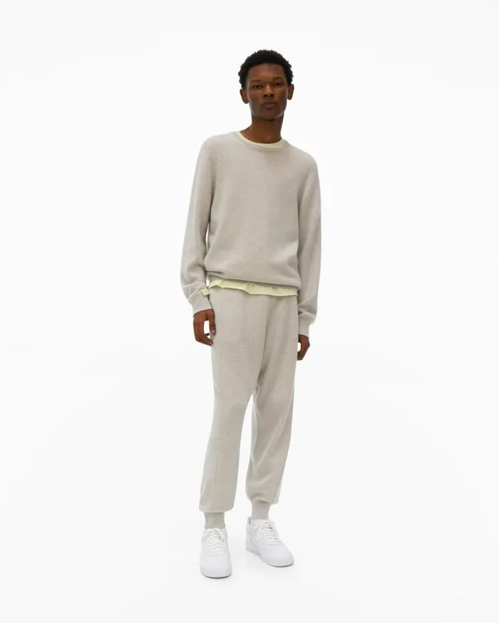 Men Recycled Cashmere Pant Coastal Fog Helmut Lang Pants