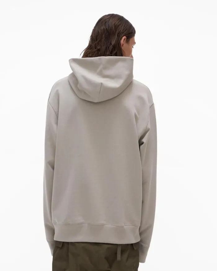 Men Recycled Hoodie Coastal Fog Helmut Lang Sweatshirts