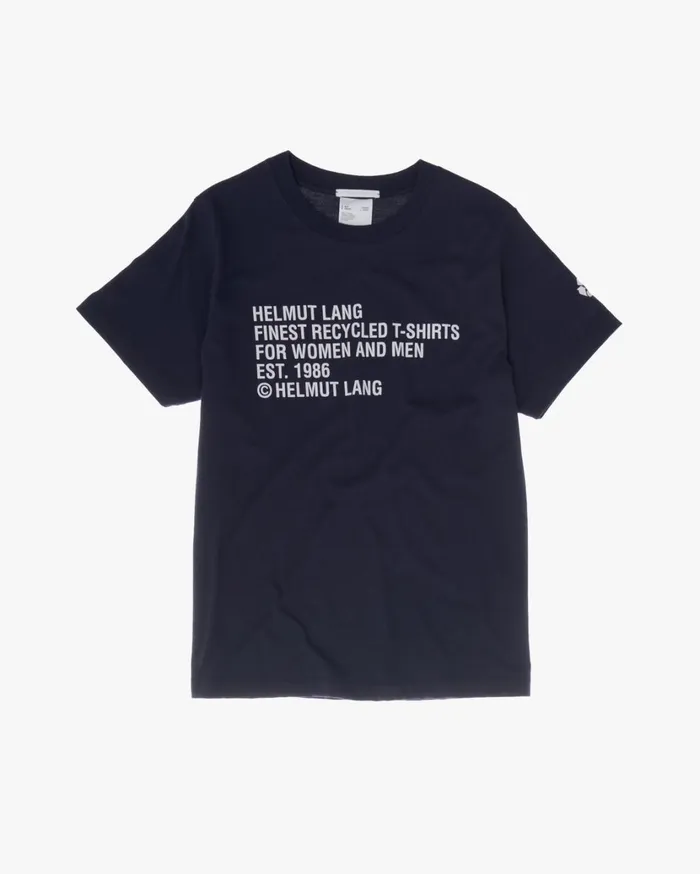 Men Recycled Jersey Tee Admiral Blue Helmut Lang TShirts