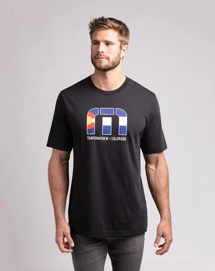 Men RED ROCKS 20 TEE Black TravisMathew Tees