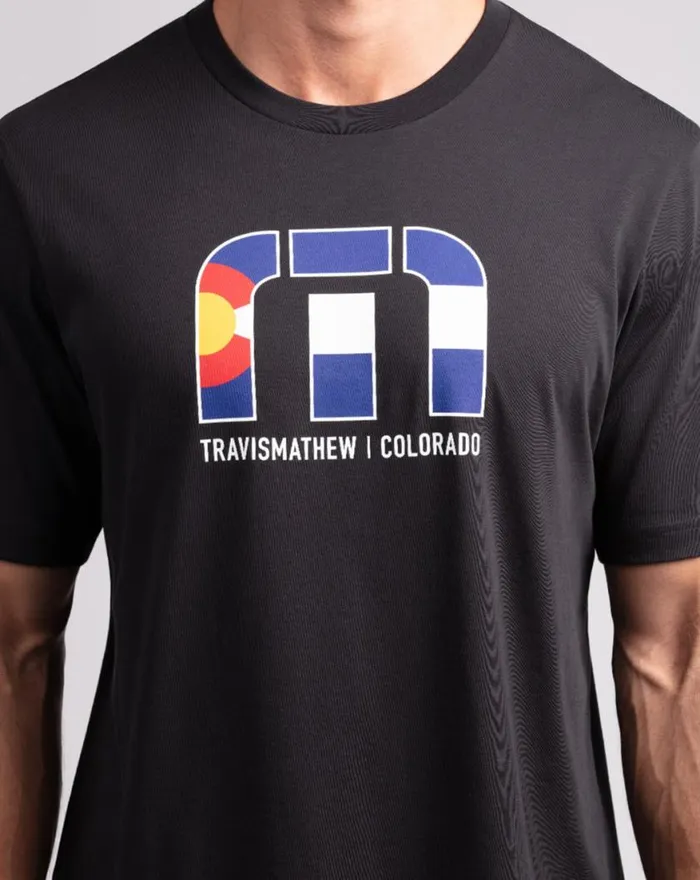 Men RED ROCKS 20 TEE Black TravisMathew Tees Men RED ROCKS 20 TEE Black TravisMathew Tees