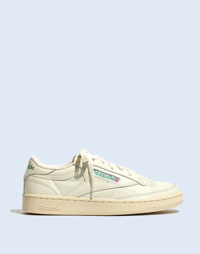 Men Reebok Club C 85 Vintage Sneakers Chalkpaperwhiteglen Madewell Sneakers