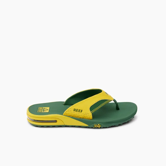 Men Reef Flip Flops Fanning Pregame Yellowgreen