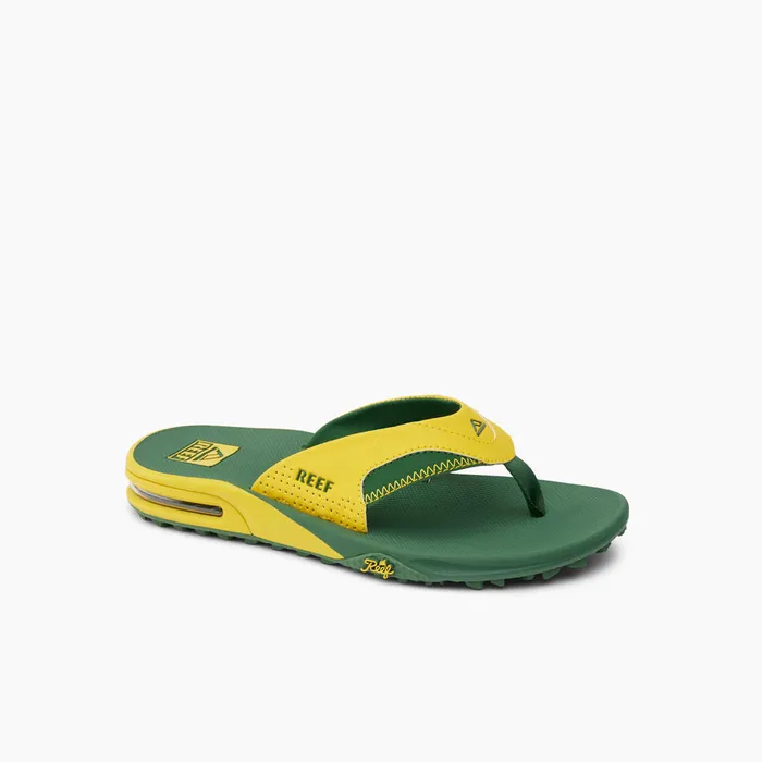 Men Reef Flip Flops Fanning Pregame Yellowgreen Men Reef Flip Flops Fanning Pregame Yellowgreen