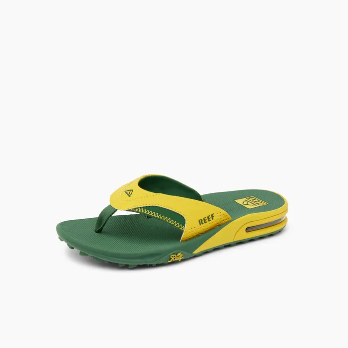 Men Reef Flip Flops Fanning Pregame Yellowgreen Men Reef Flip Flops Fanning Pregame Yellowgreen