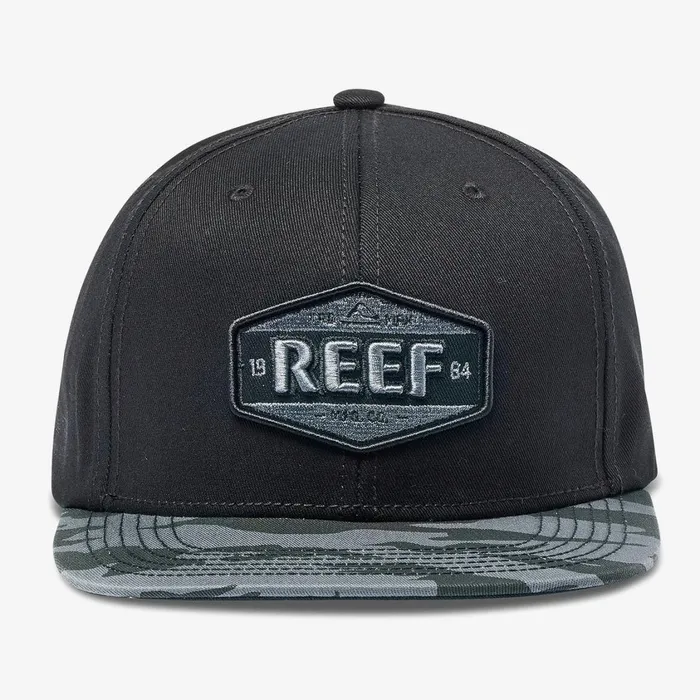 Men Reef Hats and Beanies Hightime Snapback Hat Caviar