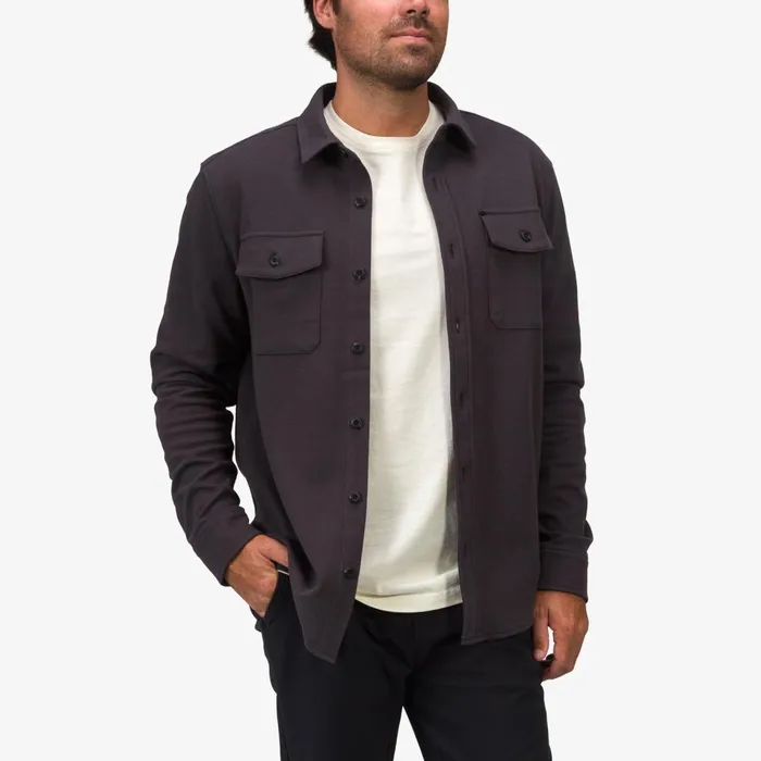 Men Reef Outerwear Raymond Long Sleeve Shirt Phantom