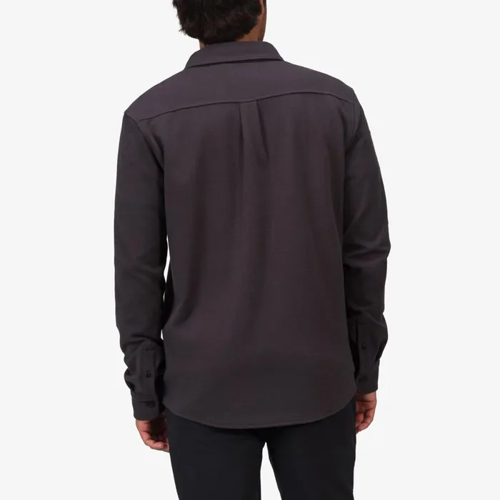 Men Reef Outerwear Raymond Long Sleeve Shirt Phantom Men Reef Outerwear Raymond Long Sleeve Shirt Phantom