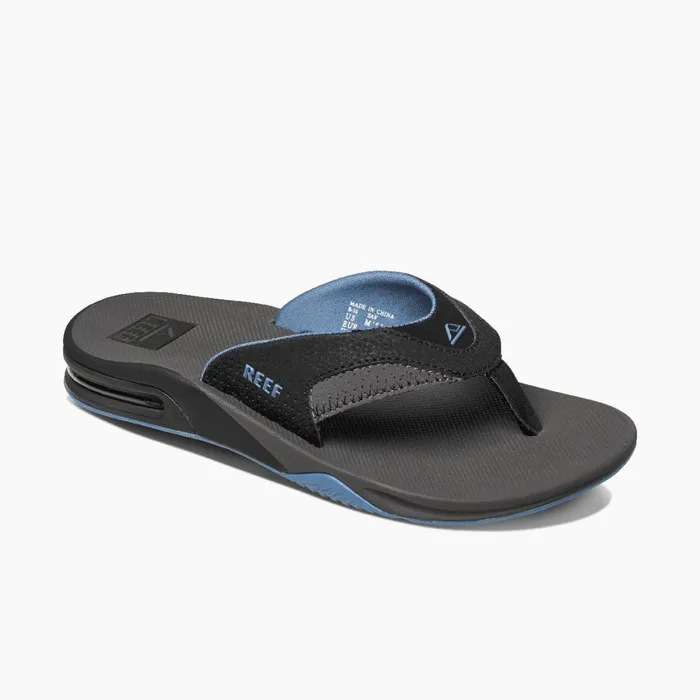 Men Reef Sandals Fanning Greylight Blue Men Reef Sandals Fanning Greylight Blue