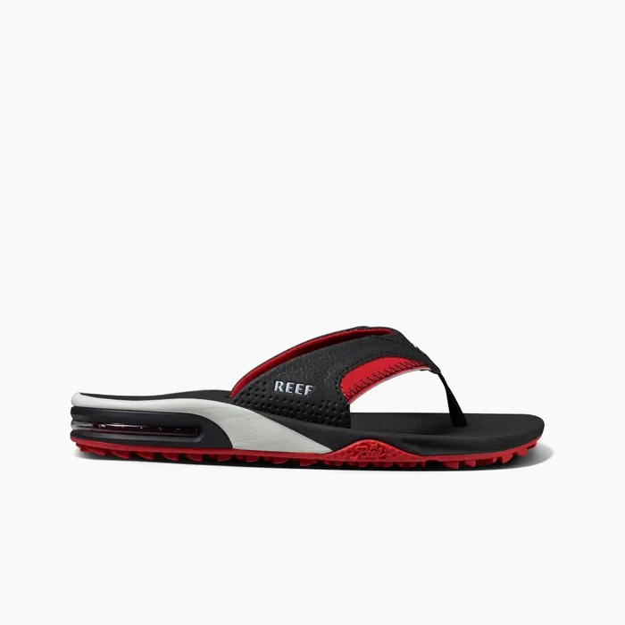 Men Reef Sandals Fanning Pregame Blackred