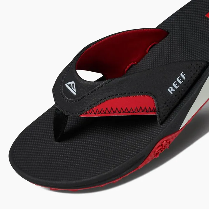 Men Reef Sandals Fanning Pregame Blackred Men Reef Sandals Fanning Pregame Blackred