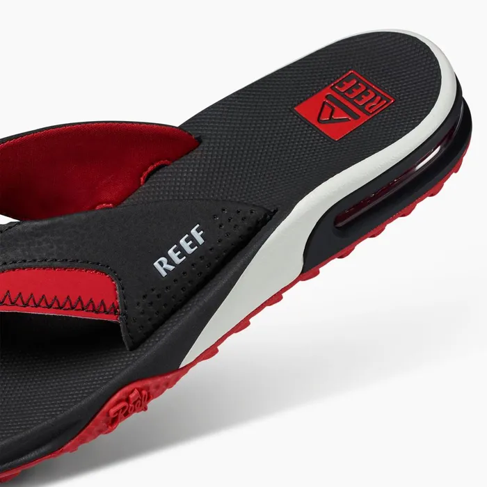 Men Reef Sandals Fanning Pregame Blackred Men Reef Sandals Fanning Pregame Blackred