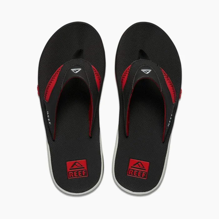 Men Reef Sandals Fanning Pregame Blackred Men Reef Sandals Fanning Pregame Blackred