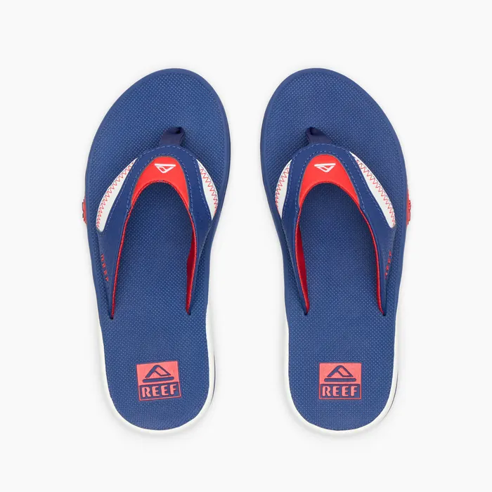 Men Reef Sandals Fanning Pregame Redwhiteblue Men Reef Sandals Fanning Pregame Redwhiteblue