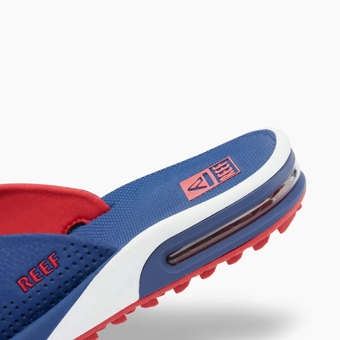Men Reef Sandals Fanning Pregame Redwhiteblue Men Reef Sandals Fanning Pregame Redwhiteblue