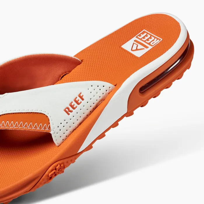 Men Reef Sandals Fanning Pregame Whiteorange Men Reef Sandals Fanning Pregame Whiteorange